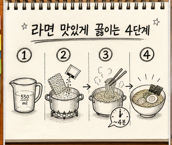 스케치노트 스타일 예시