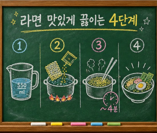 칠판 분필 스타일 예시