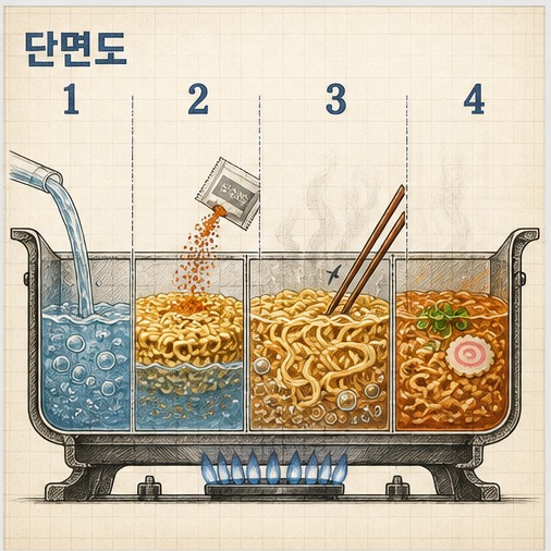 단면도 스타일 예시