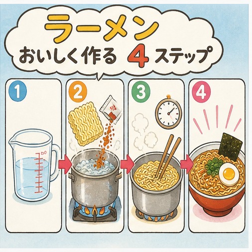 일본 학습만화 스타일 예시