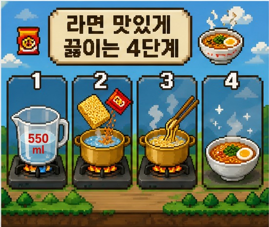 픽셀아트 스타일 예시