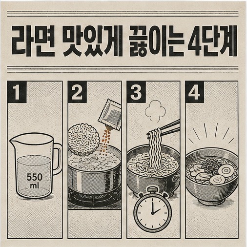 신문 지면 스타일 예시