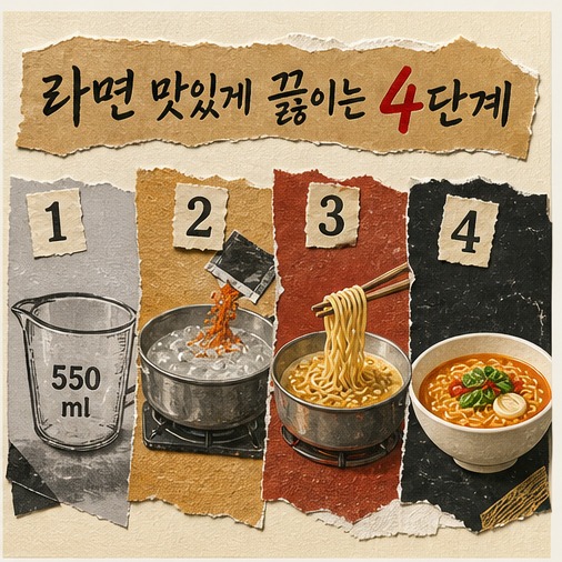 아날로그 콜라주 스타일 예시