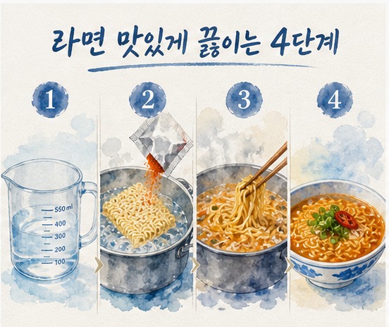 수채화 스타일 예시