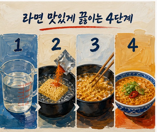 과슈 일러스트 스타일 예시
